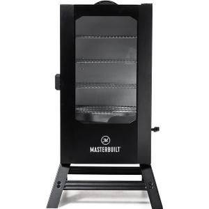 Masterbuilt 40-inch Digital Electric Vertical BBQ Smoker with Leg Kit, Side Wood Chip Loader and 970 Cooking Square Inches in Black, Model MB20070122