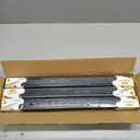 22 inch Ball Bearing Drawer Slides 6 Pairs (12pcs) - 100LB Capacity, Full Extension Side Mount Slides for Kitchen Cabinets, Wardrobes, Office Furniture (Black 22inch)