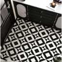 MORCART Peel and Stick Floor Tile - 20 PCS, 11.8" x 11.8" Vinyl Flooring - Waterproof Self-Adhesive Tile Sticker for Bathroom, Kitchen, Dining Room, Bedrooms - Cover 19.4 Sq. Ft, Black & White Marble