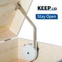 Lid Stay Hinge Soft Close Safety Lid Support Toy Box Chest Hinges for Upward and Top Opening Flap Doors 2 Pack