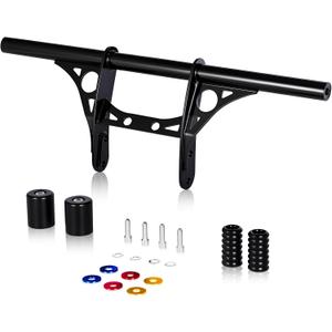 1.25" Front Engine Guard Crash Bar Flat Out Bar for Harley Sportster 2004-2022 883 XL883 1200, Black