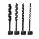 Hand Auger Wood Drill,Heavy Duty Steel Scotch Eye Wood Auger Manual Hand Auger Drill Bit Bushcraft Gear Tools for Camping,Outdoor,Hiking,Woodworking (4PCS)