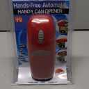 Electric Can Opener - No Sharp Edge Handheld Can Opener - Battery Operated Can Opener - Easy One-Touch Operation - Automatic, Food Safe, Hands Free, Smooth Edge (Red)