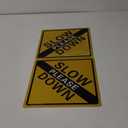 Please Slow Down Sign. 12 x 12 Inches Reflective Aluminum Sign, Waterproof, Weatherproof, Scratch and UV Resistant. Easy to Mount Indoor or Outdoor use (B)