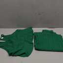 SweatyRocks Girl's 2 Piece Outfits Ruffle Halter Sleeveless Top and Elastic High Waisted Pants Set Green 9Y