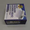 High Pressure Shower Head - Anti-Clogging Silicone Nozzles - 2.5 GPM Removable Restrictor - Easy to Clean Adjustable Replacement - easy to install with Plumbers Tape - 6 inch - Brushed Nickel Finish