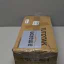 TUTOTAK Small Narrow Side Table with Charging Station, Skinny End Table for Small Spaces, Slim Nightstand with USB Ports and Outlet, Sofa Beside Table with Wheels, Brown TB01BB046