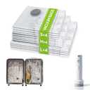 12 Pack Vacuum Bags for Travel with Rechargeable USB Pump,Space Saver Vacuum Storage Bags for Luggage and Suitcase,Portable Seal Bags for Clothes and Clothing Travel