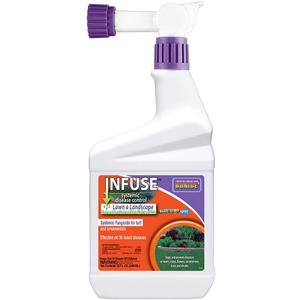 Bonide Infuse Systemic Disease Control, 32 oz Ready-to-Spray Solution for Lawn & Landscape, Fungicide for Turf & Ornamentals