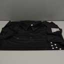 H HYFOL Short Sleeve Polo Shirts for Men Graphic Stretch Casual American Patriotic Raglan Golf Polos for Men (Large, #2-black)