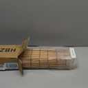 Bamboo Roman Shades with Valance Cover, Cordless Blinds for Indoor Windows, Light Filtering Woven Wood Shades for Home & Patio, Privacy Protection, 20" W x 64" H, Carbonized