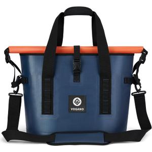 Vogano 40 Can Soft Cooler Bag - Insulated Leak-Proof Large Cooler Bag with Roll-Top Waterproof Seal | Portable Ice Chest for Camping, Beach, Travel, Picnics | 24HR Cold Retention