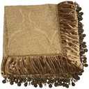 FUTEI Beige Decorative Throw Pillow Covers 18x18 Inch Set of 2, Square Soft Faux Rabbit Fur Big Striped Cushion Cover,Home Decor for Couch Sofa Bed Living Room