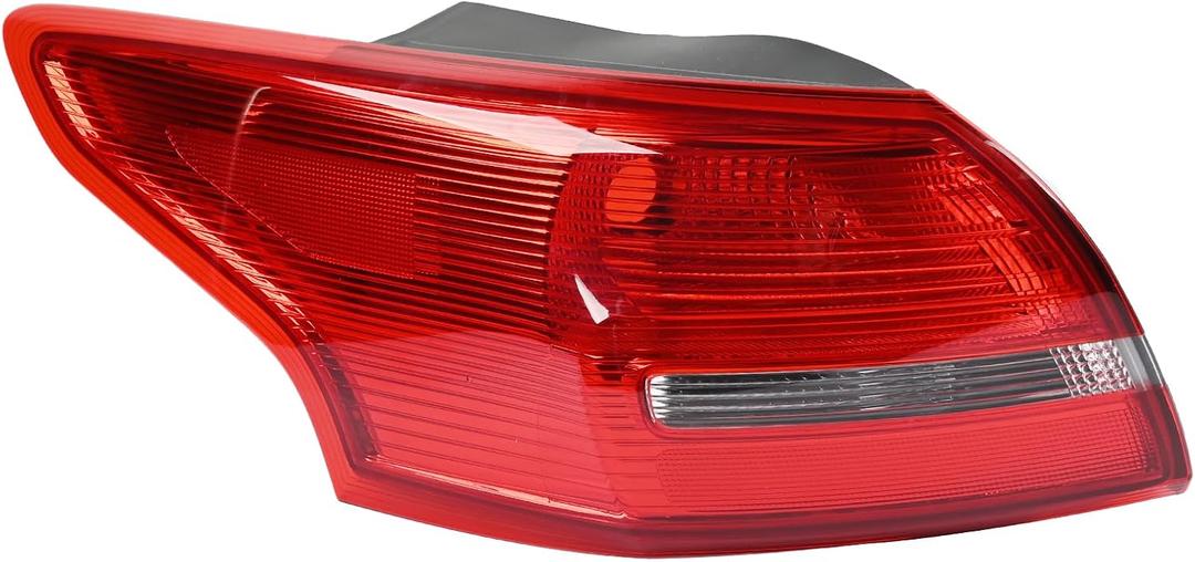 F1EZ-13405-B Driver Side Taillamp Assembly Compatible with Focus Sedan 2015-2018 (Left Side) Tail Light Rear Break Light Lamp Assembly