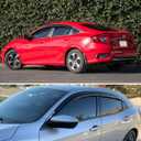 Side Car Window Visor Rain Guards Vent Deflectors for 2016-2021 Honda Civic Sedan, 4-Door Front Rear Sun Shades Window Vent Smoke 4pcs