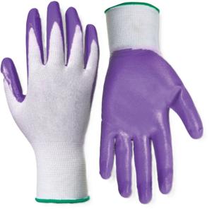 Nitrile Palm Gardening Gloves, Size: M, 10 Pack