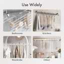 AmazerBath Shower Curtain Hooks Chrome Metal Shower Curtain Rings Rust Proof, Double Sided Shower Curtain Hooks for Shower Curtain Liner Smooth Shower Hooks Rings for Bathroom, Shower Rod Hook 12Pcs