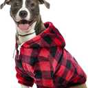 SlowTon Dog Hoodie Tie Dye - Warm Dog Sweater Hoodies with Pocket, Fall Winter Dogs Coat Jacket Pet Outfit Puppy Hooded Sweatshirt Clothes for Small Medium Large Dogs Boy Girl (Red, XXL)