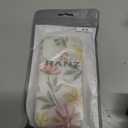 Ranz Case for iPhone 16, Anti-Scratch Shockproof Series Clear Hard PC+ TPU Bumper Protective Cover Case for iPhone 16 (6.1") - Floral Painting