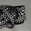 Roses&Poetry Hands Free Dog Leash with Zipper Pouch, 6-9ft Bungee Waist Leash for Medium Large Dogs Walking, Running Lead with Dual Padded Handles Car Safety Buckle for Training Jogging (Checkered)