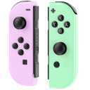 Sylphidara Replacement for Nintendo Switch Controller, Switch Controllers Compatible with Nintendo Switch/OLED/Lite, Support Dual Vibration/6Axis Gyro/Motion Control/Wakeup (Purple Green)