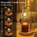 Glimra 2 Pack Candle Warmer Lamp with Timer,Dimmable Adjustable Height Candle Heater Birthday Gifts for Women Mom Sister Friends,House Warming Gifts New Home Candle Lamp Warmer with 4 Bulbs