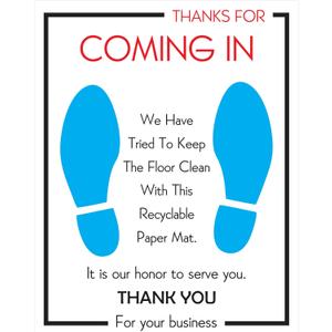 Heavy Duty Paper Floor Mats for Cars - Disposable Floor Mats for Cars - Disposable Car Floor Mat Protector - Car Floor Covers - Paper Mats for Car Detailing - Detailing Supplies, Car Carpet Protector (SEDAN (20" X 16"), Pack of 100)