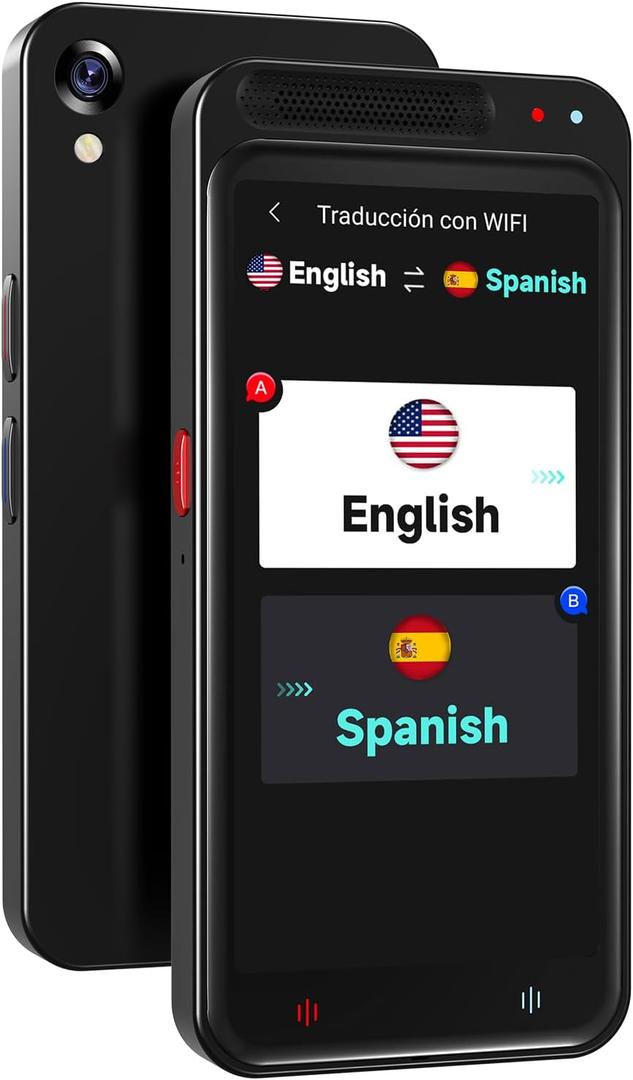 Language Translator Device No WiFi Needed, Upgraded VORMOR AI Translator Support ChatGPT, Two Way Real Time Voice Translation with 138+ Languages, Offline/Photo Translation for Business, Learning (Black)