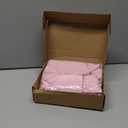 24 Set Mini Pink Christmas Stockings Set with Gold Sequin Snowflake 6 Inch Faux Fur Xmas Hanging Stocking Small Plush Xmas Stocking with Christmas Kraft Gift Tags