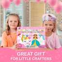 Craftikit 20 Award-Winning Princess & Unicorn Crafts for Kids Ages 3-10 Years, All-Inclusive Toddler Arts and Craft Kits for Kids, Fun Toddler Craft Box for Girls in Preschool