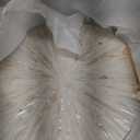 PEMAR Mother of Pearl Decorative Tray, 13" Round Display & Serving Tray with Gold Handles, Vanity/Perfume/Trinket Catchall for Dresser, Bathroom, Vanity Table (White Cream Sunlight Starburst Pattern)