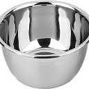 meleg otthon Stainless Steel Mixing Bowl, 23 Quart Salad Bowl, Metal Bowls, Stainless Steel Basin, Heavy Duty Deeper Edge Mirror Finish Dishwasher Safe Bowl, XL