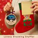 3 x Bear Ornament - Bear Christmas Ornament 2025 - Bears Gifts for Women Men, Gifts for Bears Lovers - Wood Animal Ornaments for Christmas Tree