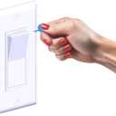 Rocker (White, 10 Pack)  Snap-On Light Switch Guard for Rocker Switches | Tool-Free Childproof Cover Protects Smart Home Devices, Security Cameras & Lights | Clear, Invisible Design