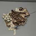 Shellwei 23 Pcs Winter Tiered Tray Decor Set Wood Rustic Hello Winter Snowman Snowflake Decoration Christmas Farmhouse Decor Xmas Signs for Christmas Decorative Trays Table Shelf Home Centerpiece