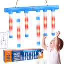 OCES Reflex Stick Game, Reflex Light-Up Sticks Reaction Training Hand Speed Challenge Game, Upgrade Hand Eye Coordination Training Toy Remote Control 3 Adjustable Speed (Light-Up Blue)