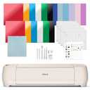 Cricut Explore 4 - Smart Cutting Machine (Seashell) | Engagement Bundle - Includes Smart Vinyl, Cardstock, Transfer Tape, Iron On HTV, Mat, Pens, Tool Kit, & 30 Images in Design Space App