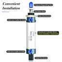 TAILONZ PNEUMATIC 25mm Bore 50mm Stroke Air Cylinder Double Action with Y Connector and 2Pcs 6mm Fitting MAL25x50