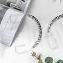 3 Pair of Temporary Tooth Decoration, Teeth Retainer Practical Brackets para Dientes Sturdy Retenedores de Dientes Ortodoncia Props for Dental Students to Practice (Black)