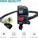 M MATI Left Handlebar Switch Control Engine Start Run Off Headlight for Yamaha YFM Big Bear 250/400 Grizzly 350/400/660 Kodiak 400/450 Wolverine 350/450 Raptor 350/660 Bruin 250/350 5LP-83973-01-00