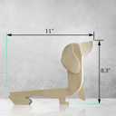 Dachshund Gifts for Women and Loved Ones. Solid Wood Dachshund Wine Bottle Holder. Dog mom Gifts. Dachshund Decor Wine Holder. Weiner Dog Gifts. (Natural)