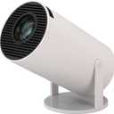 Mini Portable Projector, Support 4K 1080P with Dual-Band WIFI6 5G Wireless 5.0 Bluetooth Android 11,160 ANSI,180° Rotatable, Auto Keystone Correction, 35"-130" Screen Video Projector