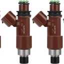 4Pcs SCITOO Fuel Injectors Compatible with 2010-2012 for Subaru Legacy,2010-2012 for Subaru Outback Automotive engine Fuel Injector FJ1198 / FJ1199/16611-AA77A (12 Holes)