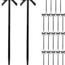 Luxshiny Black Bow Toothpicks 20 Pcs Food Picks for Appetizers Fruit Skewers Cupcake Toppers and Cocktail Decorations 4 Inch Mini Bow Food Picks for Party Entertaining