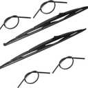 32 Wiper Blade for Rv or Motorhome rv Windshield Wipers 12mm 9mm J Hook with 2pcs Wiper Blades And 4 Pcs Rubber Refills 32"/32"
