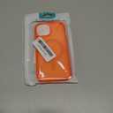 FNTCASE for iPhone 15 Case: for iPhone 14 Case & iPhone 13 Case [Compatible with Magsafe] Translucent Matte Cases with [Screen Protector] Military Grade Shockproof Protective Phone Cover - Orange