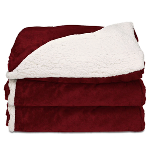 Sunbeam Heated Throw 50"/70", Red