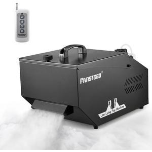 1200W Low Lying Fog Machine with Wireless Remote DMX Timer
