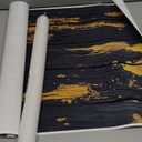 Lauximart Black Gold Abstract Canvas Wall Art Black Gold Modern Pictures Texture Wall Art Modern Abstract Paintings Gold Foil Artwork Modern Minimalist Pictures for Living Room 16x24inchx2 No Frame (16L" x 24W")