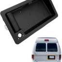 Exterior Door Handle, Compatible with 1992-2007 Ford E150 E250 E350 E450 Econoline & More, Rear Right Cargo & License Plate Tag Bracket Holder Housing | Replaces# 6C2Z-15434A20-AA Outside Handle